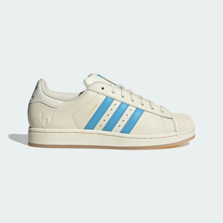 adidas Superstar Messi Shoes Cream White M 7 / W 8 Unisex