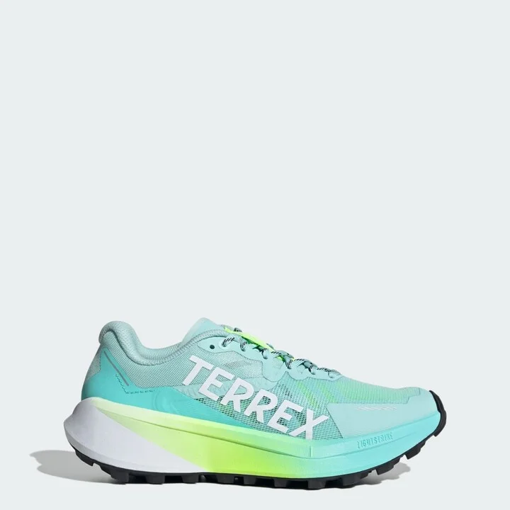 adidas Terrex Agravic 3 Trail Running Shoes Semi Flash Aqua 5.5 Womens