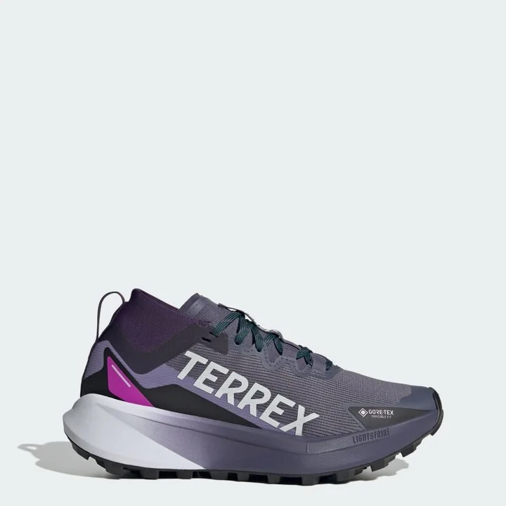 adidas Terrex Agravic GTX Trail Running Shoes Preloved Violet 5 Womens