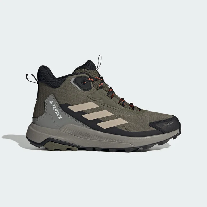 adidas Terrex Anylander Mid Rain.Rdy Hiking Shoes Olive Strata 7 Mens