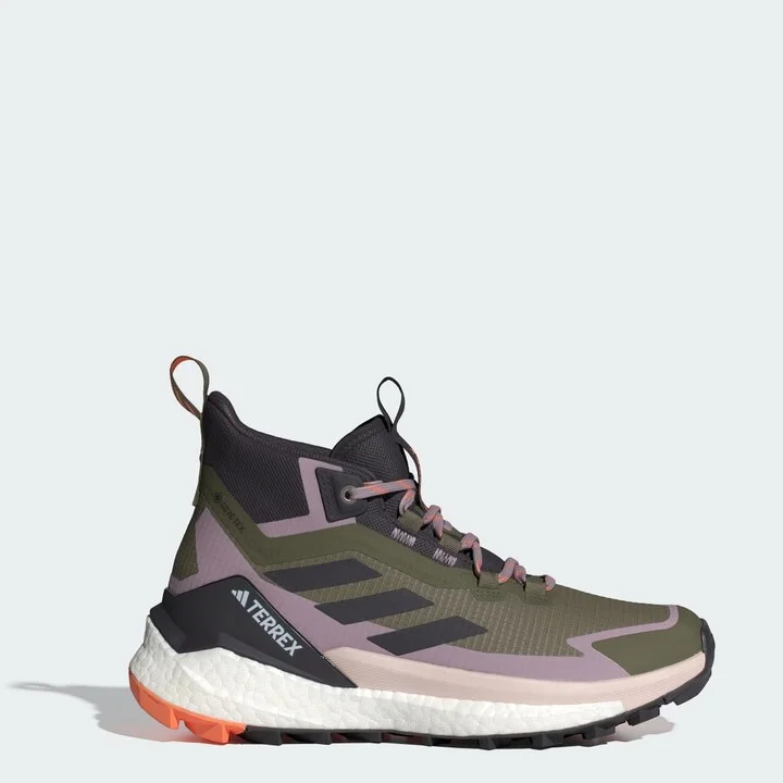 adidas Terrex Free Hiker 2.0 Gore-Tex Hiking Shoes Olive Strata 5 Womens