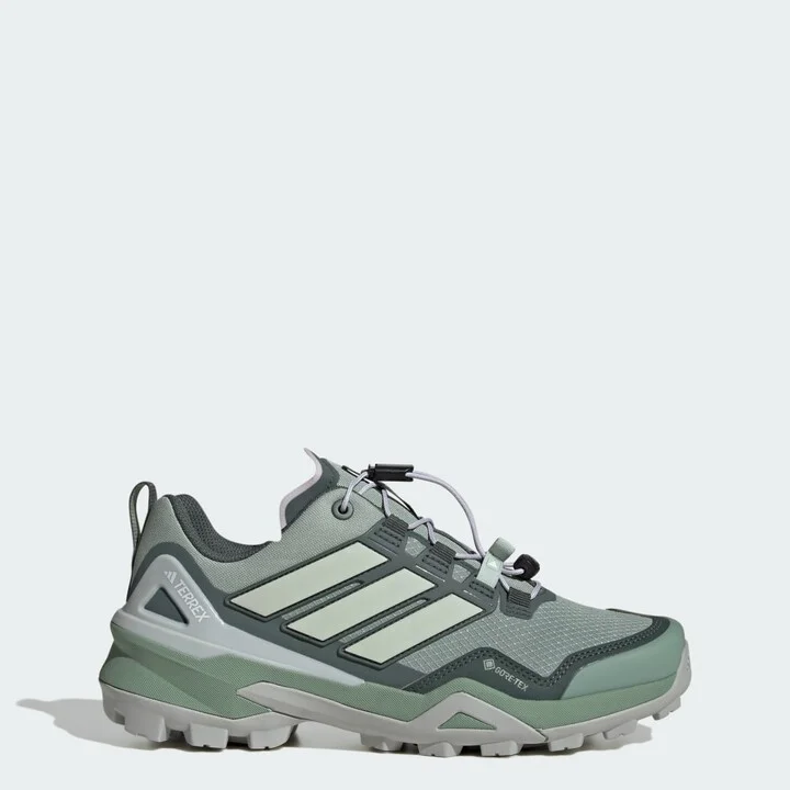 adidas Terrex Skychaser GORE-TEX Hiking Shoes Silver Green 5 Womens