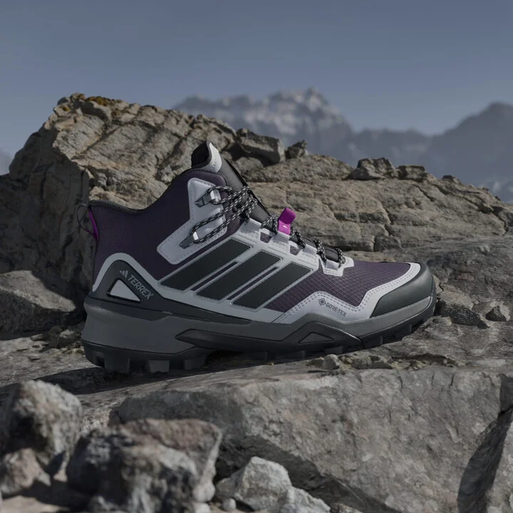 adidas Terrex Skychaser Mid GORE-TEX Hiking Shoes Aurora Plum 5 Womens
