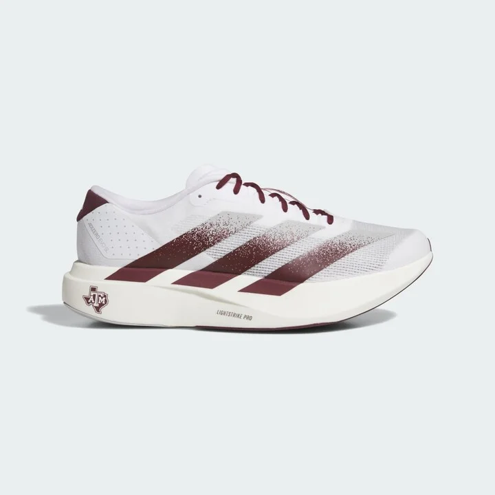adidas Texas A&M Aggies adizero Evo SL Cloud White 5 Unisex