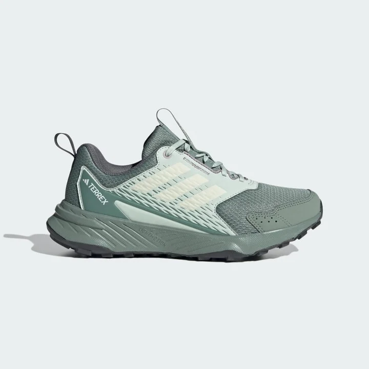 adidas Tracefinder Trail Running Shoes Silver Green 5 Womens