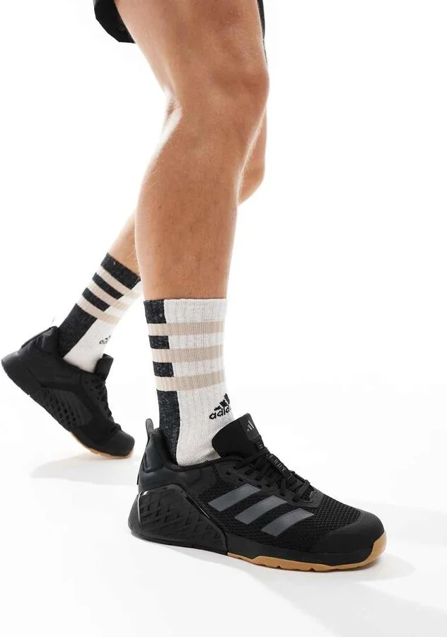 adidas Training Dropset 3 sneakers in black - Image 2