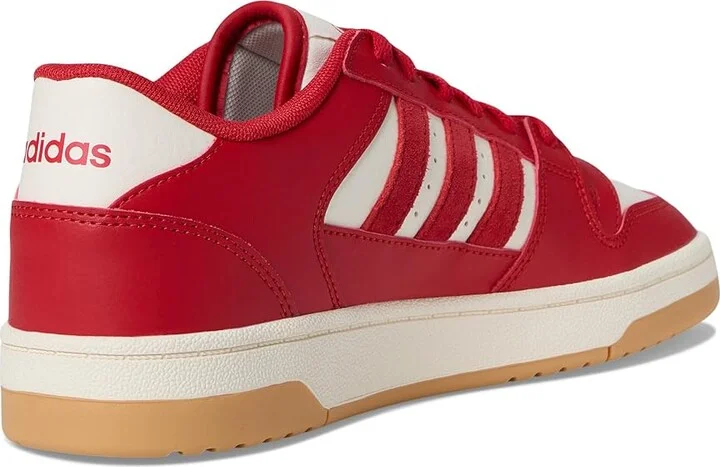 adidas Turnaround Basketball Shoes Collegiate Red/Collegiate Red/Cloud White : Men's 10 - Women's 11 Medium, Leather/Suede - Image 4