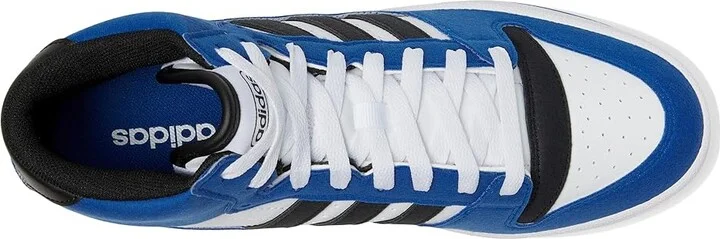 adidas Turnaround Mid Basketball Shoes Team Royal Blue/Black/White : Men's 11 - Women's 12 Medium, Leather - Image 2