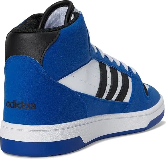 adidas Turnaround Mid Basketball Shoes Team Royal Blue/Black/White : Men's 11 - Women's 12 Medium, Leather - Image 4