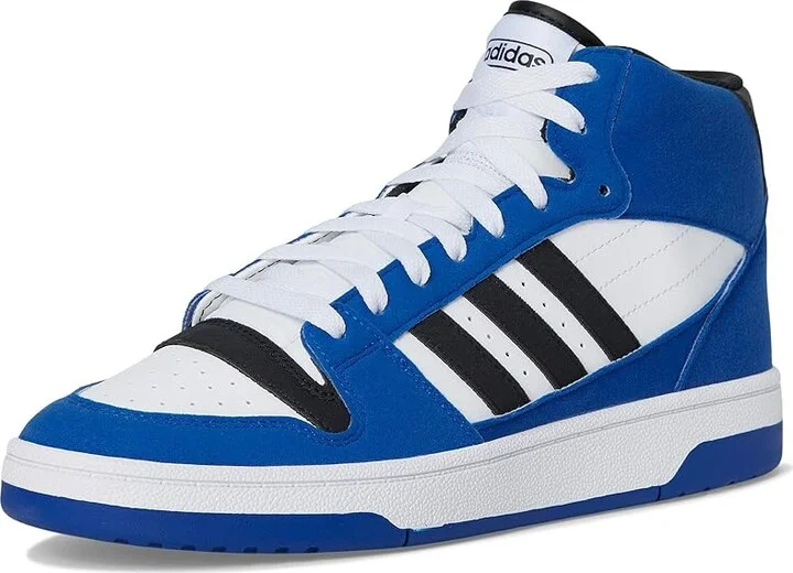 adidas Turnaround Mid Basketball Shoes Team Royal Blue/Black/White : Men's 11 - Women's 12 Medium, Leather - Image 5