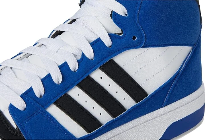 adidas Turnaround Mid Basketball Shoes Team Royal Blue/Black/White : Men's 11 - Women's 12 Medium, Leather - Image 7