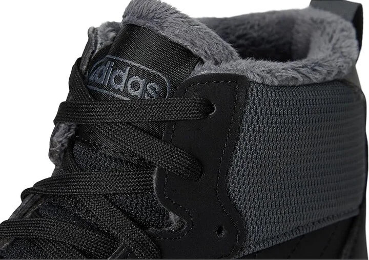 adidas Turnaround Winterized Mid Top Basketball Shoes Black/Grey/Black : Men's 11.5 - Women's 12.5 Medium, Leather/Rubber - Image 7