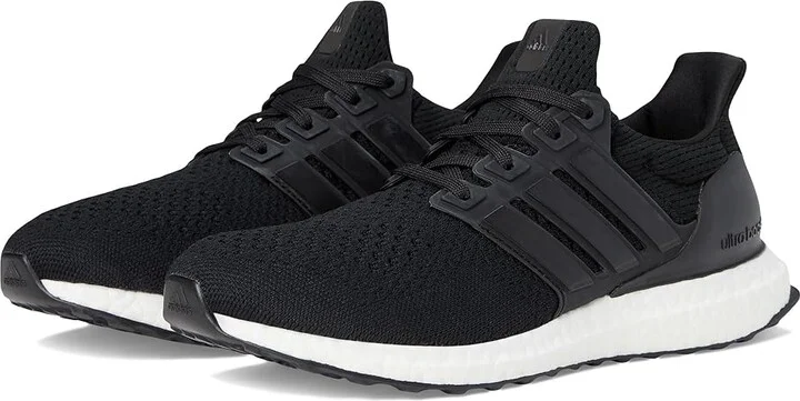 adidas Ultraboost 1.0 Women's Shoes Black/Black/White : 8 B - Medium, Rubber/Textile