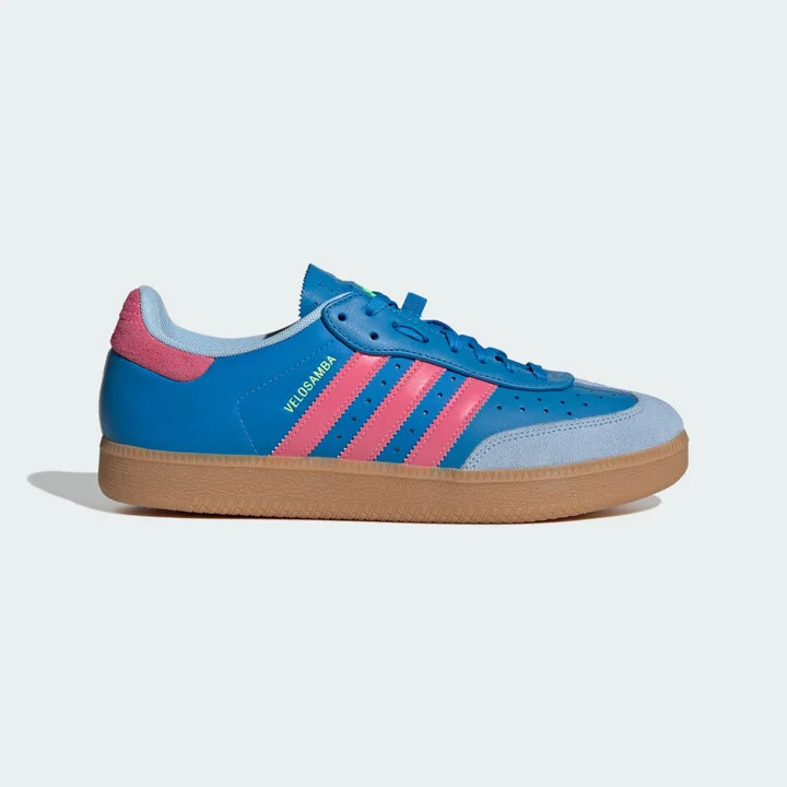 adidas Velosamba Leather Shoes Bright Blue 10 Unisex