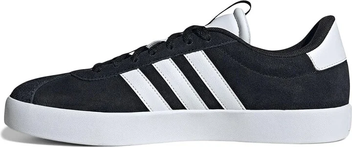 adidas VL Court 3.0 Men's Shoes Black/White/Black : 11 D - Medium, Leather - Image 5