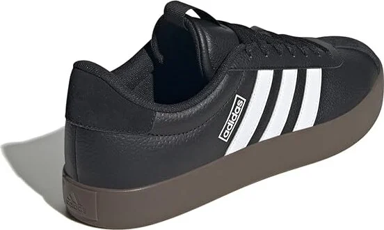 adidas VL Court 3.0 Men's Shoes Black/White/Gum : 13 D - Medium, Leather - Image 4