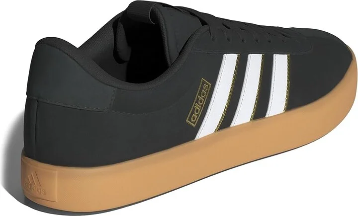 adidas VL Court 3.0 Men's Shoes Black/White/Team Victory Red : 12 D - Medium, Leather - Image 4