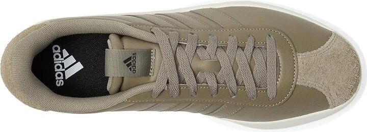 adidas VL Court 3.0 Men's Shoes Clay/Clay/Black : 13 D - Medium, Leather - Image 2