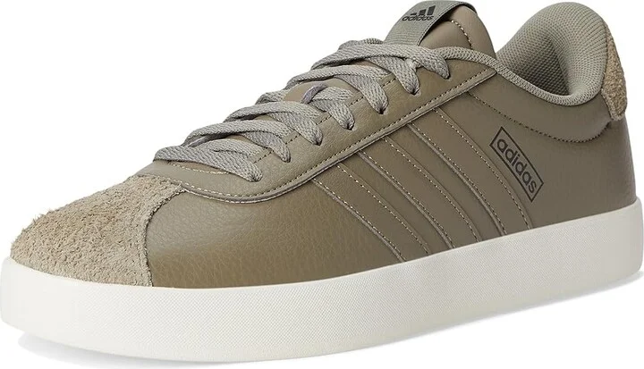 adidas VL Court 3.0 Men's Shoes Clay/Clay/Black : 13 D - Medium, Leather - Image 5