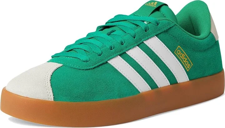 adidas VL Court 3.0 Men's Shoes Court Green/White/Alumina : 10.5 D - Medium, Leather - Image 5