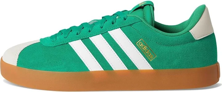adidas VL Court 3.0 Men's Shoes Court Green/White/Alumina : 10.5 D - Medium, Leather - Image 6