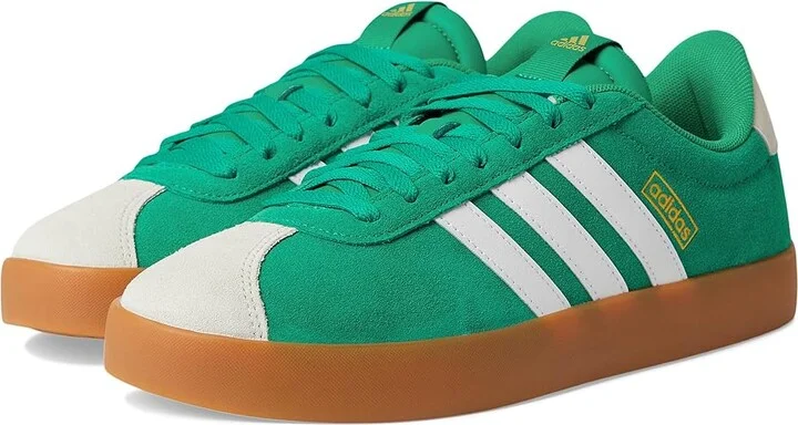 adidas VL Court 3.0 Men's Shoes Court Green/White/Alumina : 10.5 D - Medium, Leather