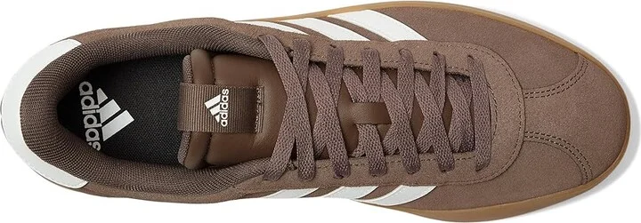 adidas VL Court 3.0 Men's Shoes Earth Strata/White/Gold Metallic : 11 D - Medium, Leather - Image 2