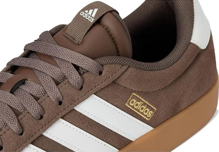 adidas VL Court 3.0 Men's Shoes Earth Strata/White/Gold Metallic : 11 D - Medium, Leather - Image 7