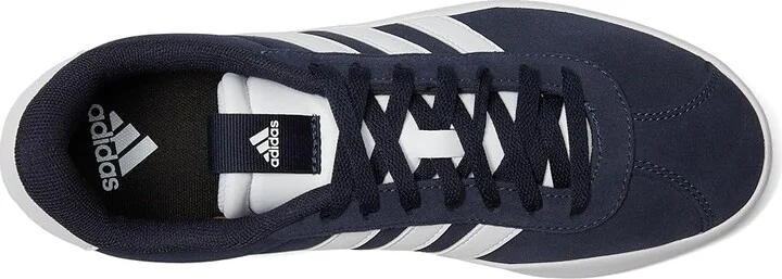 adidas VL Court 3.0 Men's Shoes Ink/White/White : 11 D - Medium, Leather - Image 2