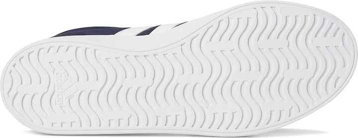 adidas VL Court 3.0 Men's Shoes Ink/White/White : 11 D - Medium, Leather - Image 3