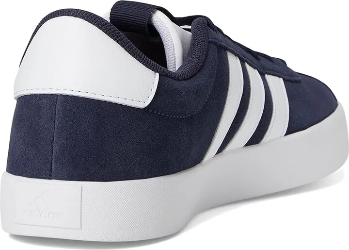 adidas VL Court 3.0 Men's Shoes Ink/White/White : 11 D - Medium, Leather - Image 4