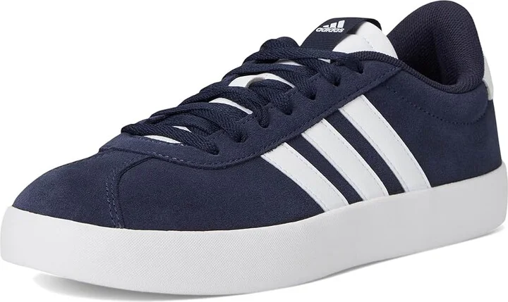 adidas VL Court 3.0 Men's Shoes Ink/White/White : 11 D - Medium, Leather - Image 5