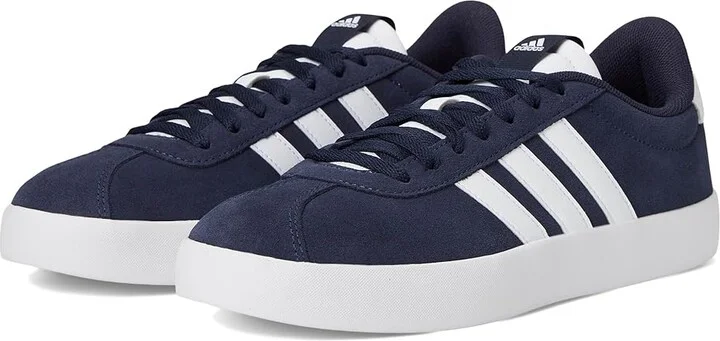 adidas VL Court 3.0 Men's Shoes Ink/White/White : 11 D - Medium, Leather