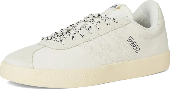 adidas VL Court 3.0 Men's Shoes Off-White/Off-White/Ivory : 10 D - Medium, Leather - Image 5