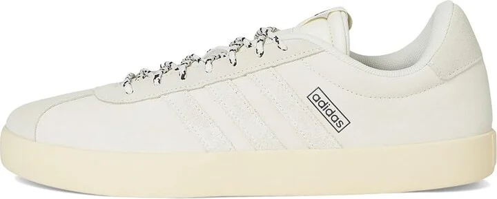 adidas VL Court 3.0 Men's Shoes Off-White/Off-White/Ivory : 10 D - Medium, Leather - Image 6