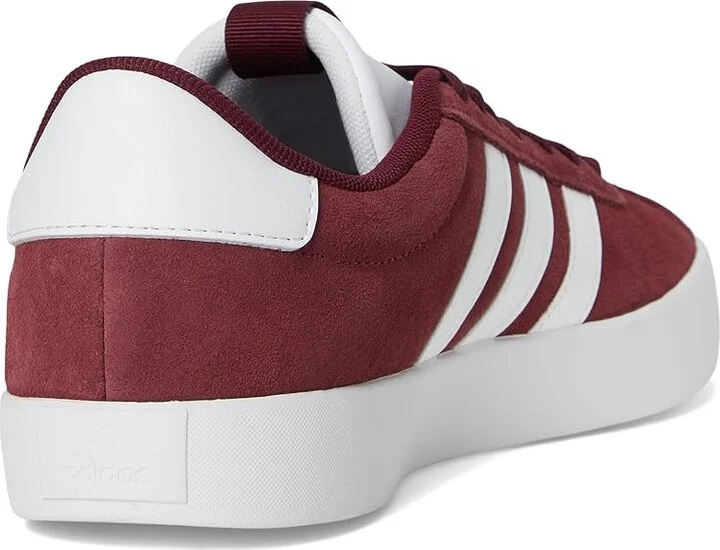 adidas VL Court 3.0 Men's Shoes Shadow Red/White/Shadow Red : 13 D - Medium, Leather - Image 4