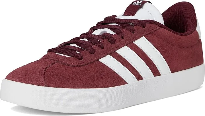 adidas VL Court 3.0 Men's Shoes Shadow Red/White/Shadow Red : 13 D - Medium, Leather - Image 5