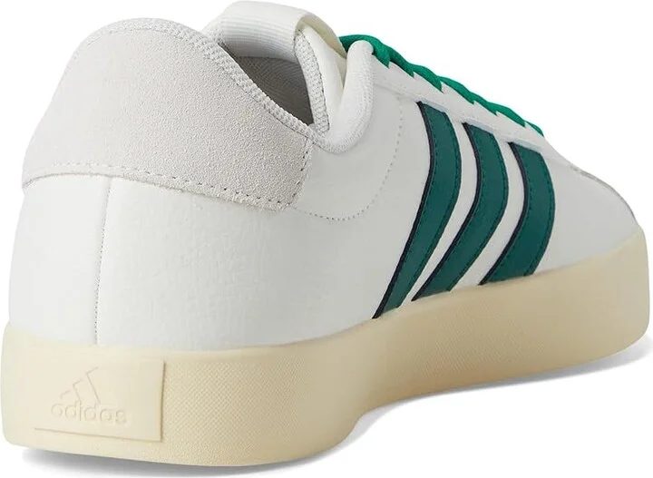 adidas VL Court 3.0 Men's Shoes White/Collegiate Green/Court Green : 12 D - Medium, Leather - Image 4