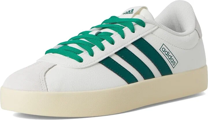 adidas VL Court 3.0 Men's Shoes White/Collegiate Green/Court Green : 12 D - Medium, Leather - Image 5