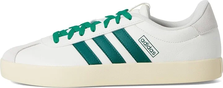 adidas VL Court 3.0 Men's Shoes White/Collegiate Green/Court Green : 12 D - Medium, Leather - Image 6