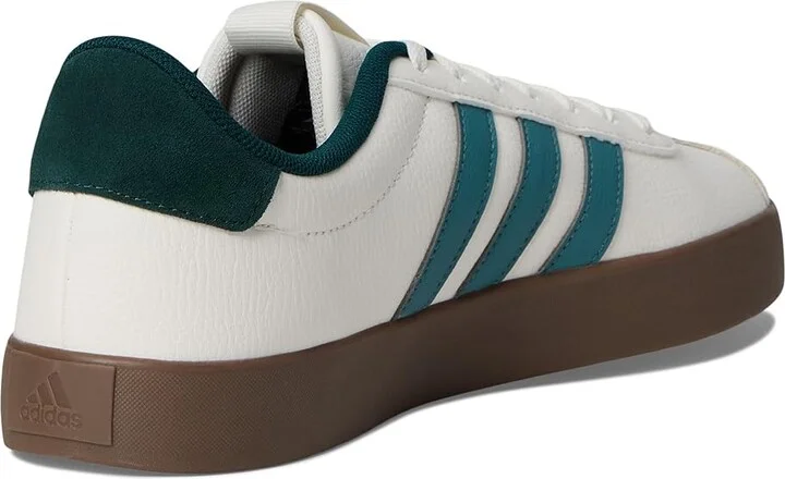 adidas VL Court 3.0 Men's Shoes White/Preloved Teal/Aurora Ivy : 14 D - Medium, Leather - Image 4