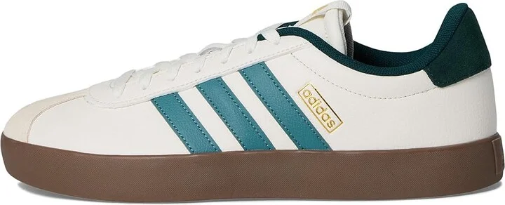 adidas VL Court 3.0 Men's Shoes White/Preloved Teal/Aurora Ivy : 14 D - Medium, Leather - Image 6