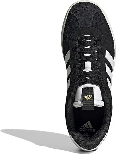 adidas VL Court 3.0 Women's Shoes Black/White/Gold Metallic : 7.5 B - Medium, Leather - Image 2
