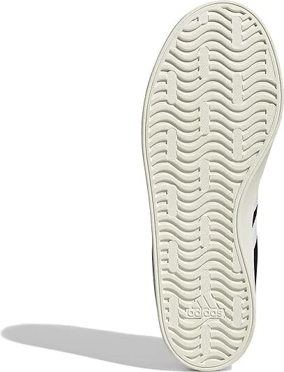adidas VL Court 3.0 Women's Shoes Black/White/Gold Metallic : 7.5 B - Medium, Leather - Image 3