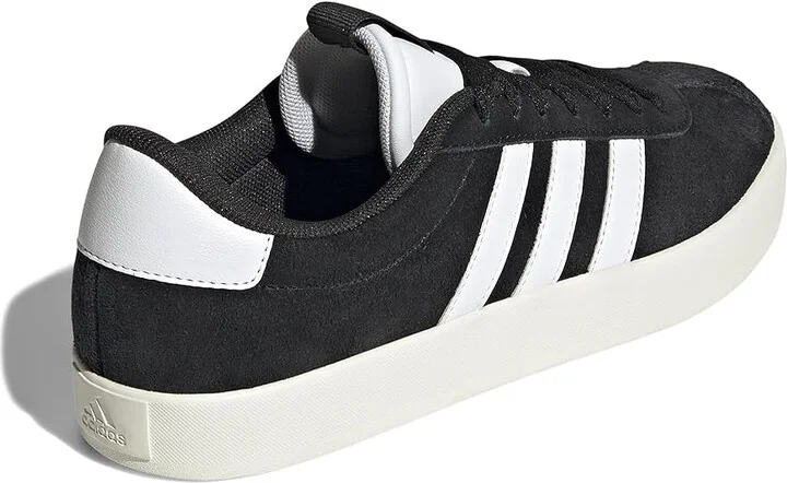 adidas VL Court 3.0 Women's Shoes Black/White/Gold Metallic : 7.5 B - Medium, Leather - Image 4
