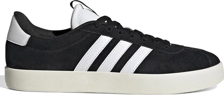 adidas VL Court 3.0 Women's Shoes Black/White/Gold Metallic : 7.5 B - Medium, Leather - Image 6