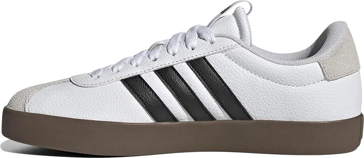 adidas VL Court 3.0 Women's Shoes White/Black/Grey : 9.5 B - Medium, Leather - Image 5