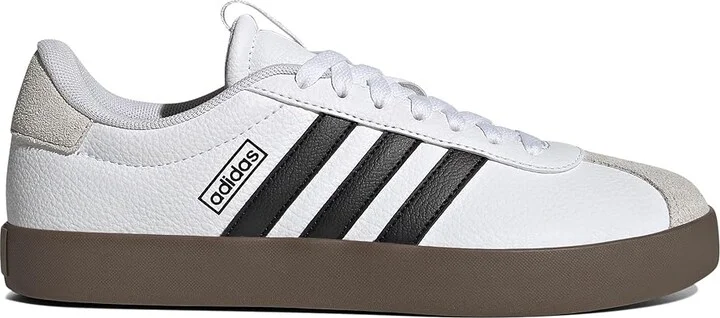 adidas VL Court 3.0 Women's Shoes White/Black/Grey : 9.5 B - Medium, Leather - Image 6