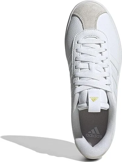 adidas VL Court 3.0 Women's Shoes White/White/Grey : 8 B - Medium, Leather - Image 2
