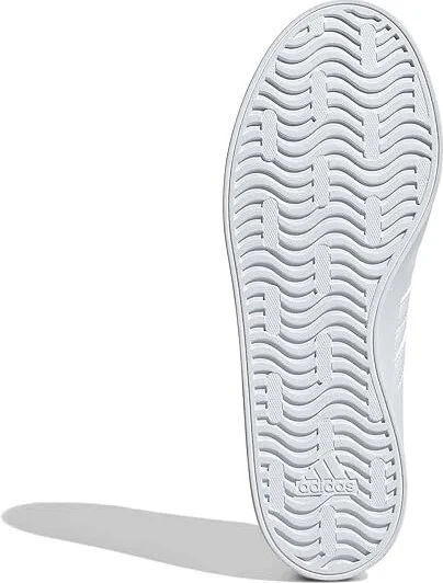 adidas VL Court 3.0 Women's Shoes White/White/Grey : 8 B - Medium, Leather - Image 3